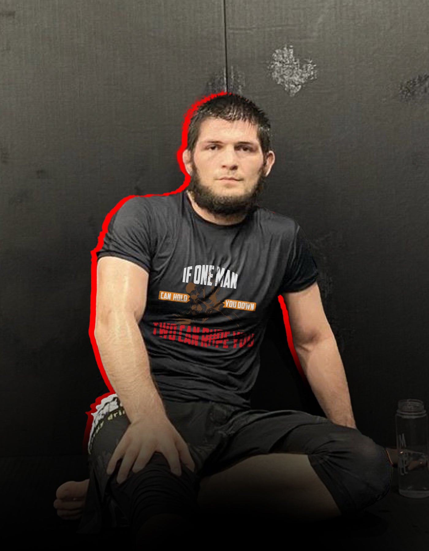 "If one man" rash guard